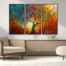 Yggdrasil Tree of Life Mosaic Stained Glass Wall Art, Tree