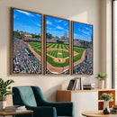 Wrigley Field Baseball Stadium Canvas Wall Art – Packed