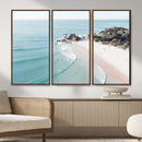 Aerial Beach Wall Art Canvas Print, Coastal Ocean Waves and by MyGreatCanvas | Canvas Wall Art Prints | Photo Prints & Wall Decor