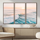 Sunset Surfing Wall Art Canvas Print, Ocean Wave Surfer with by MyGreatCanvas | Canvas Wall Art Prints | Photo Prints & Wall Decor