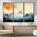 Warm Clouds Abstract Mountain Wall Art, Modern Landscape by MyGreatCanvas | Canvas Wall Art Prints | Photo Prints & Wall Decor