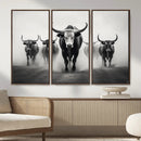 Texas Longhorn Wall Art Canvas Print, Framed Speckled Cow by MyGreatCanvas | Canvas Wall Art Prints | Photo Prints & Wall Decor