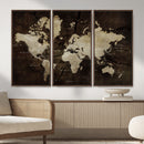 Vibrant Watercolor World Map Wall Art – Stunning Multicolor by MyGreatCanvas | Canvas Wall Art Prints | Photo Prints & Wall Decor