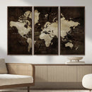 World Map Wall Art Canvas Print – Framed Travel Map Wall Art by MyGreatCanvas | Canvas Wall Art Prints | Photo Prints & Wall Decor