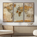 World Map Canvas Print – Detailed Map of the World Wall Art by MyGreatCanvas | Canvas Wall Art Prints | Photo Prints & Wall Decor