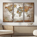 Vibrant Watercolor World Map Canvas Wall Art – Framed Travel by MyGreatCanvas | Canvas Wall Art Prints | Photo Prints & Wall Decor