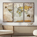 Personalized World Map Canvas Print – Colorful Watercolor by MyGreatCanvas | Canvas Wall Art Prints | Photo Prints & Wall Decor