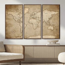 Colorful Watercolor World Map Canvas Wall Art – Framed by MyGreatCanvas | Canvas Wall Art Prints | Photo Prints & Wall Decor