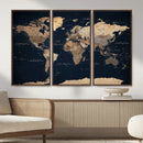 World Map Canvas Print – Detailed Map of the World Wall Art by MyGreatCanvas | Canvas Wall Art Prints | Photo Prints & Wall Decor