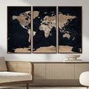 Grunge Wall Art World Map Canvas Print by MyGreatCanvas | Canvas Wall Art Prints | Photo Prints & Wall Decor