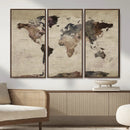 World Map Canvas Print – Detailed Map of the World Adventure by MyGreatCanvas | Canvas Wall Art Prints | Photo Prints & Wall Decor