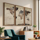 World Map Canvas Print – Detailed Map of the World Adventure