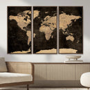 World Map Canvas Print – Detailed Map of the World Wall Art by MyGreatCanvas | Canvas Wall Art Prints | Photo Prints & Wall Decor