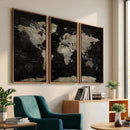 Detailed World Map Wall Art Print - Large Framed World Map