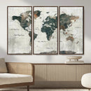 World Map Canvas Print – Framed Travel Map Wall Art for by MyGreatCanvas | Canvas Wall Art Prints | Photo Prints & Wall Decor
