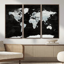 World Map Canvas Print – Framed Push Pin Wall Art, Color by MyGreatCanvas | Canvas Wall Art Prints | Photo Prints & Wall Decor