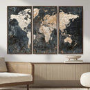 World Map Canvas Print – Detailed Map of the World Wall Art by MyGreatCanvas | Canvas Wall Art Prints | Photo Prints & Wall Decor