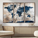 Rustic World Map Canvas Print – Framed Wall Art for Couples, by MyGreatCanvas | Canvas Wall Art Prints | Photo Prints & Wall Decor