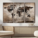 Black and White World Map Canvas Print – Framed Wall Art for by MyGreatCanvas | Canvas Wall Art Prints | Photo Prints & Wall Decor