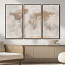 Detailed World Map Wall Art Canvas Print for Home and Office Decor by MyGreatCanvas | Canvas Wall Art Prints | Photo Prints & Wall Decor