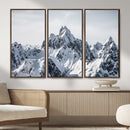 Snowy Mountain Range Canvas Print, Alpine Peaks Landscape by MyGreatCanvas | Canvas Wall Art Prints | Photo Prints & Wall Decor