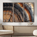 Abstract Tree Ring Wall Art Print – Natural Rustic Wood by MyGreatCanvas | Canvas Wall Art Prints | Photo Prints & Wall Decor