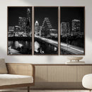 Austin Skyline Wall Art Canvas Print, Austin Downtown Night by MyGreatCanvas | Canvas Wall Art Prints | Photo Prints & Wall Decor