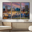 Baltimore Skyline Wall Art Canvas Print, Baltimore Downtown by MyGreatCanvas | Canvas Wall Art Prints | Photo Prints & Wall Decor