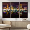 Baltimore Skyline Wall Art Canvas Print, Baltimore Downtown by MyGreatCanvas | Canvas Wall Art Prints | Photo Prints & Wall Decor