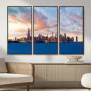 Chicago Wall Art Canvas Print - Chicago City Downtown Night by MyGreatCanvas | Canvas Wall Art Prints | Photo Prints & Wall Decor