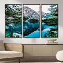 Alpine Mountain Lake Wall Art Canvas Print – Turquoise by MyGreatCanvas | Canvas Wall Art Prints | Photo Prints & Wall Decor