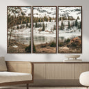 Snowy Mountain Landscape Wall Art Canvas Print, Alpine Pine by MyGreatCanvas | Canvas Wall Art Prints | Photo Prints & Wall Decor