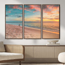 Beach Walk Wall Art Canvas Print – Soft Coastal Photography by MyGreatCanvas | Canvas Wall Art Prints | Photo Prints & Wall Decor