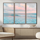 Ocean Wave Wall Art Canvas Print, Pastel Surf Seascape by MyGreatCanvas | Canvas Wall Art Prints | Photo Prints & Wall Decor