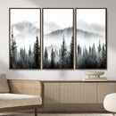 Misty Pine Forest Mountain Landscape Wall Art Canvas Print by MyGreatCanvas | Canvas Wall Art Prints | Photo Prints & Wall Decor