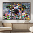 Graffiti Dog Wall Art Decor for Teen Bedroom - Abstract by MyGreatCanvas | Canvas Wall Art Prints | Photo Prints & Wall Decor