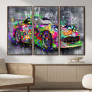 Graffiti Sports Car Street Art Wall Art Canvas Print, by MyGreatCanvas | Canvas Wall Art Prints | Photo Prints & Wall Decor