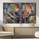 Graffiti Football Helmets Wall Art Canvas Print, Urban by MyGreatCanvas | Canvas Wall Art Prints | Photo Prints & Wall Decor