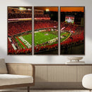 Georgia Bulldogs Stadium Wall Art Canvas Print, Sanford by MyGreatCanvas | Canvas Wall Art Prints | Photo Prints & Wall Decor