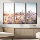 Lavender Field Wall Art Canvas Print, Butterfly Floral by MyGreatCanvas | Canvas Wall Art Prints | Photo Prints & Wall Decor