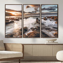 Rocky Coast Ocean Sunset Wall Art Canvas Print, Dramatic by MyGreatCanvas | Canvas Wall Art Prints | Photo Prints & Wall Decor