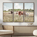 Texas Longhorn Cattle Wall Art Canvas Print: Western Ranch by MyGreatCanvas | Canvas Wall Art Prints | Photo Prints & Wall Decor