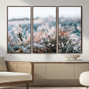 Frosted Fern Wall Art Canvas Print, Soft Winter Botanical by MyGreatCanvas | Canvas Wall Art Prints | Photo Prints & Wall Decor