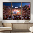 Oklahoma Memorial Stadium Wall Art Canvas Print – Oklahoma