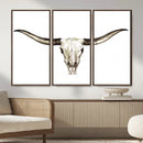 Longhorn Skull Wall Art Canvas Print – Rustic Western by MyGreatCanvas | Canvas Wall Art Prints | Photo Prints & Wall Decor