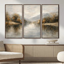 Abstract Landscape Wall Art Canvas Print, Modern Lake by MyGreatCanvas | Canvas Wall Art Prints | Photo Prints & Wall Decor