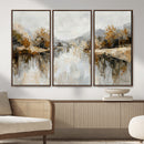 Abstract Landscape Wall Art Canvas Print, Modern Lake by MyGreatCanvas | Canvas Wall Art Prints | Photo Prints & Wall Decor