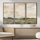 Muted Watercolor Hill Landscape Print — Beige Taupe Cloudy by MyGreatCanvas | Canvas Wall Art Prints | Photo Prints & Wall Decor