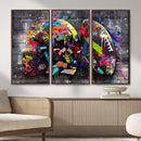 Graffiti American Football Helmet Street Art Wall Art Canvas by MyGreatCanvas | Canvas Wall Art Prints | Photo Prints & Wall Decor