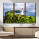 Coastal Lighthouse Wall Art Canvas Print, Cliffside Ocean by MyGreatCanvas | Canvas Wall Art Prints | Photo Prints & Wall Decor